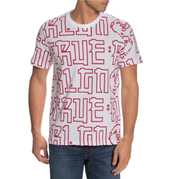 True Religion Unisex Buddha T-Shirt Size Small - Picture 1 of 13